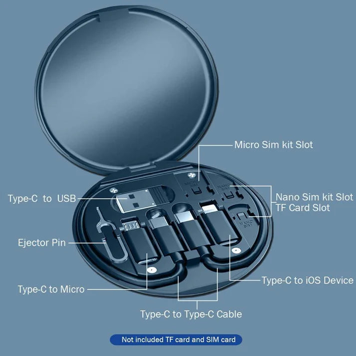 Kit Viajero Multifuncional de Cables de Datos + ENVIO GRATIS