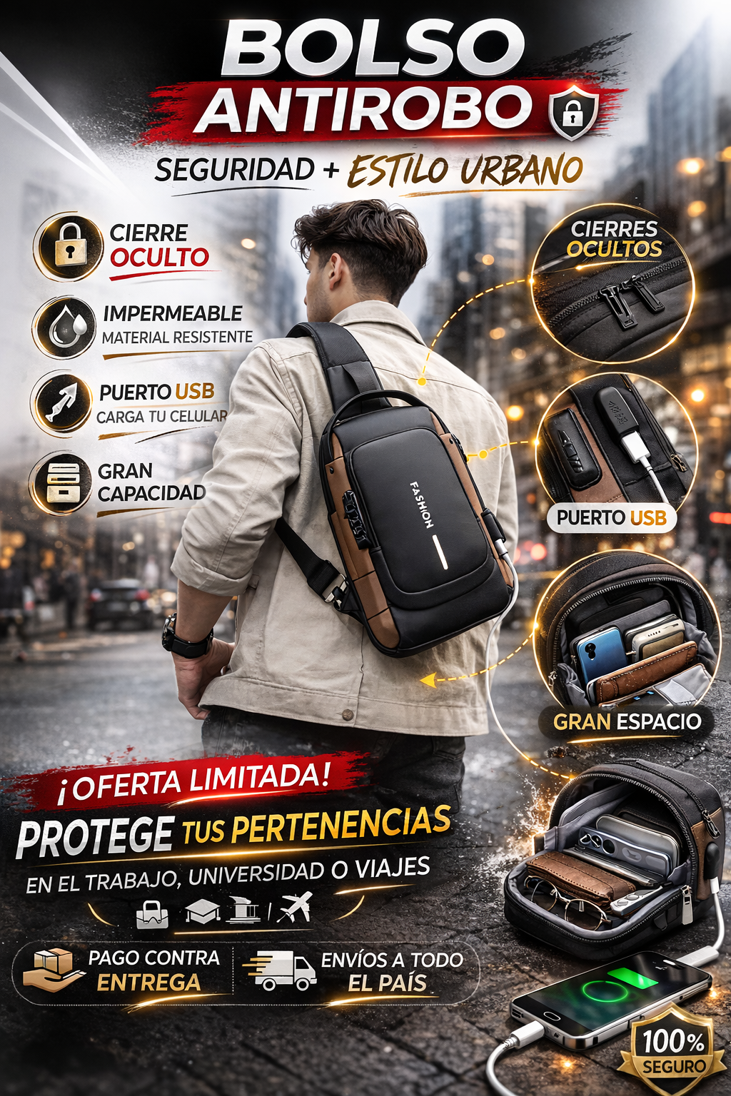 MEGA OFERTA BOLSO ANTIRROBO- ENVIO GRATIS