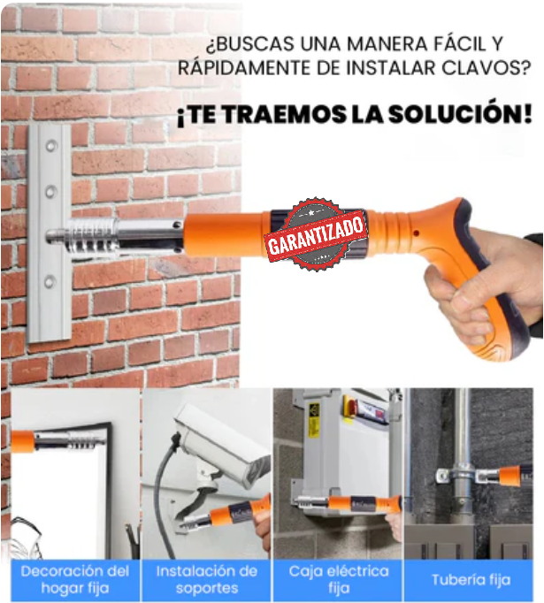 PISTOLA REMACHADORA + 3 accesorios GRATIS, Potencia real para trabajos difíciles