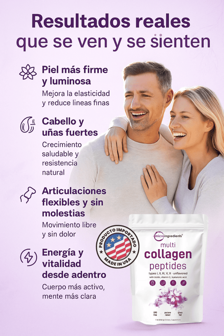Colágeno para tu Bienestar Diario | Collagen Peptides 2 Libras + ENVÍO GRATIS