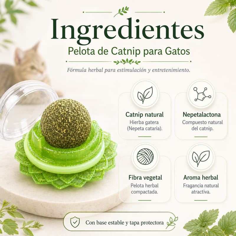 MichiFeliz | Pelota de Catnip Orgánico