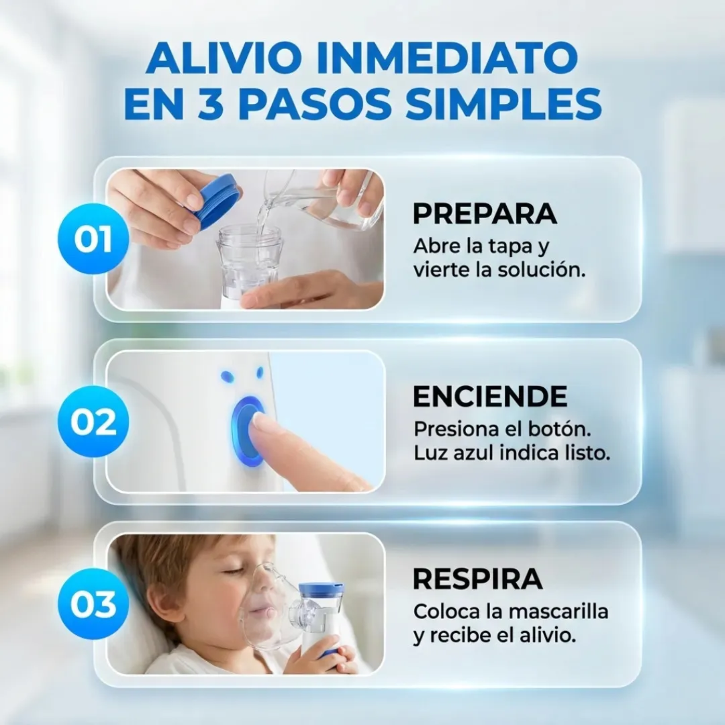 Nebulizador para Bebés, Niños y Adultos