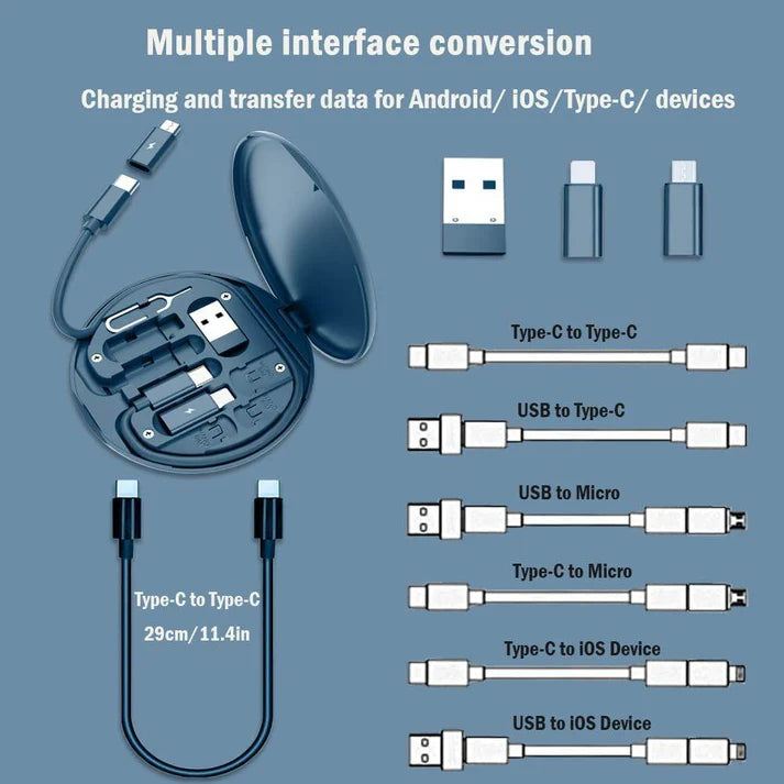 Kit Viajero Multifuncional de Cables de Datos + ENVIO GRATIS