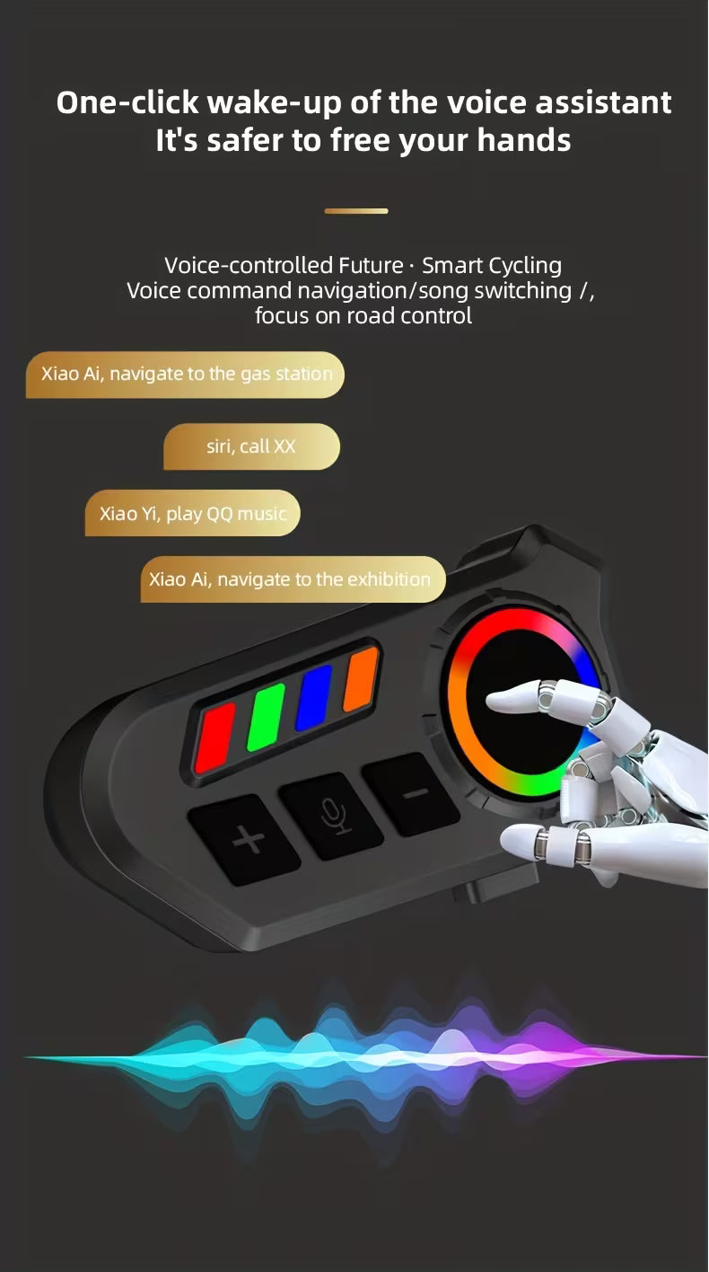 Auriculares bluetooth para casco de moto + ENVÍO GRATIS