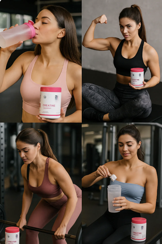 CREATINA MONOHIDRATADA PARA MUJERES (+COLÁGENO) + ENVÍO GRATIS
