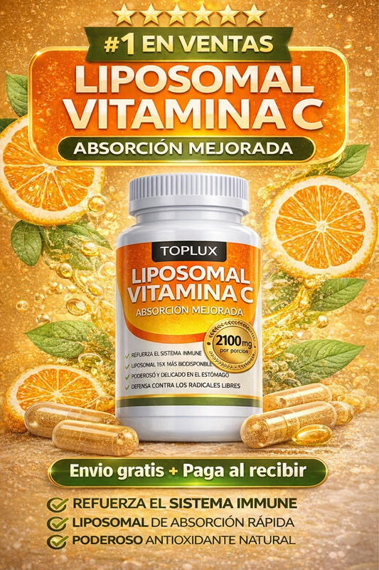 🍊Vitamina C Liposomal 2100 mg + ENVIO GRATIS -  Con la potencia de 40 Naranjas 🔥