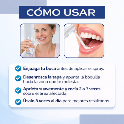SPRAY BUCAL | ALIVIO RÁPIDO AL DOLOR DE ENCÍAS Y DENTAL🦷 + ENVIO GRATIS
