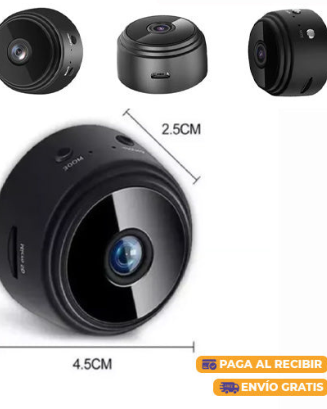 Mini Cámara WiFi HD Portátil – Seguridad Invisible 24/7