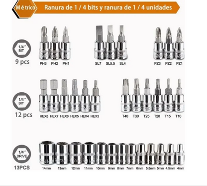 Set de Llaves Profesional – Todo en un solo kit 🔧