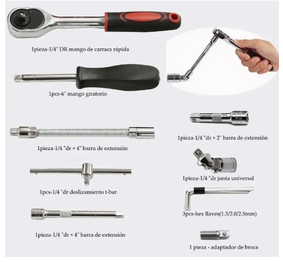 Set de Llaves Profesional – Todo en un solo kit 🔧