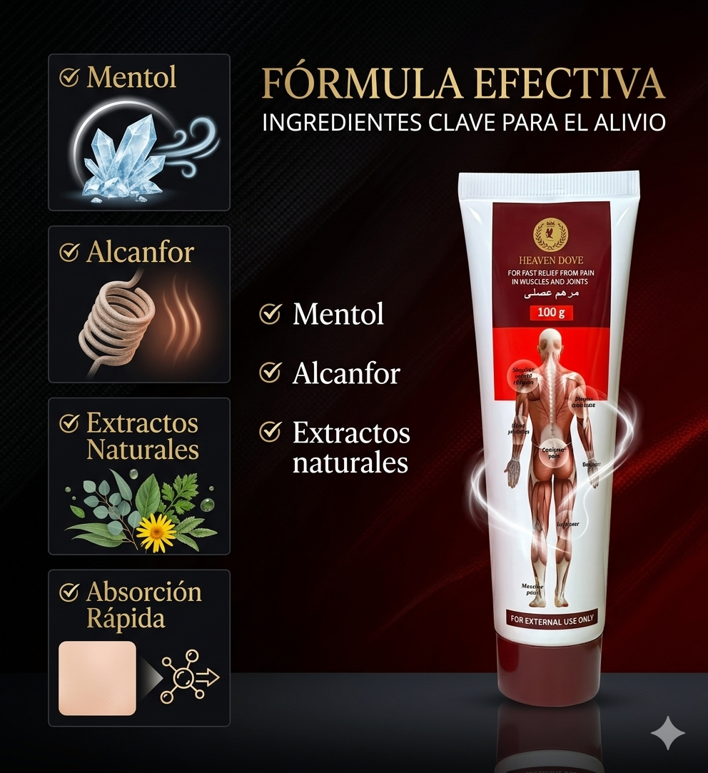 👉 Heaven Dove | Crema para dolor muscular y articular con alivio rápido