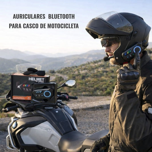 Auriculares bluetooth para casco de moto + ENVÍO GRATIS