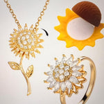 ANILLO + COLLAR GIRATORIO | ESTILO GIRASOL