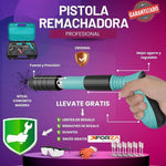 PISTOLA REMACHADORA + 3 accesorios GRATIS, Potencia real para trabajos difíciles