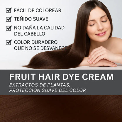 TINTE FRUTAL CUBRE CANAS – Con Peine Aplicador 🌿
