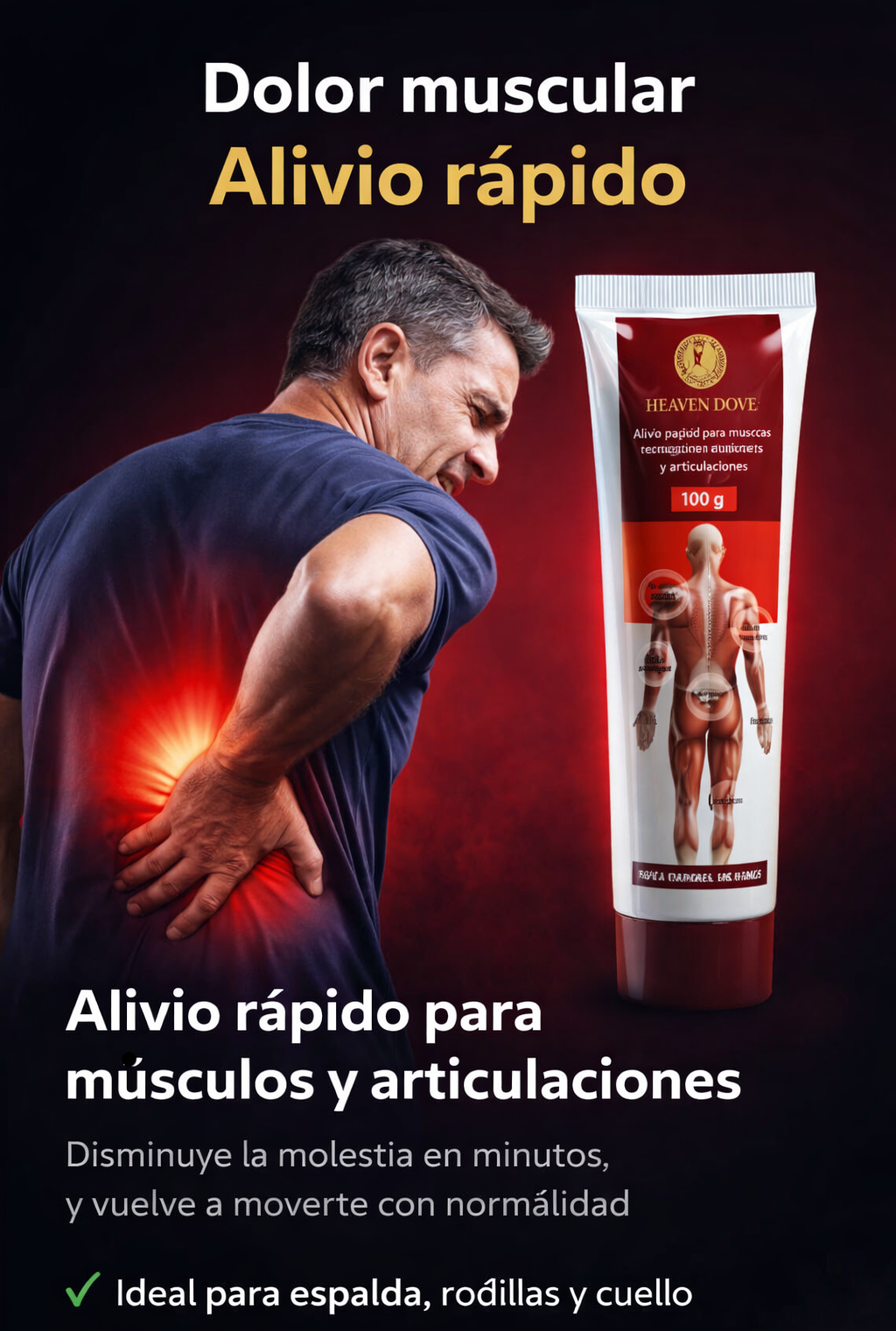 👉 Heaven Dove | Crema para dolor muscular y articular con alivio rápido