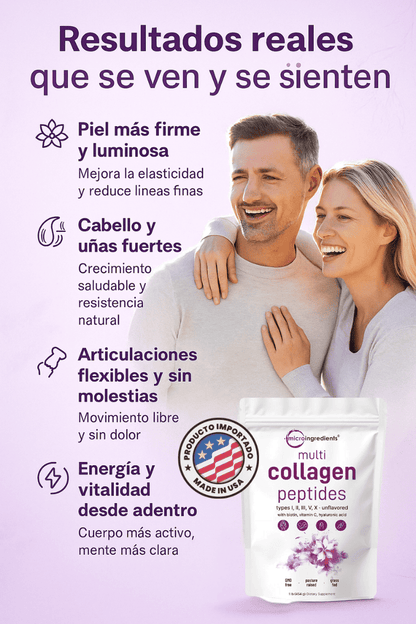 Colágeno para tu Bienestar Diario | Collagen Peptides 2 Libras + ENVÍO GRATIS