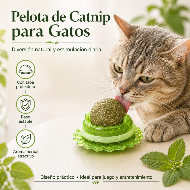 MichiFeliz | Pelota de Catnip Orgánico