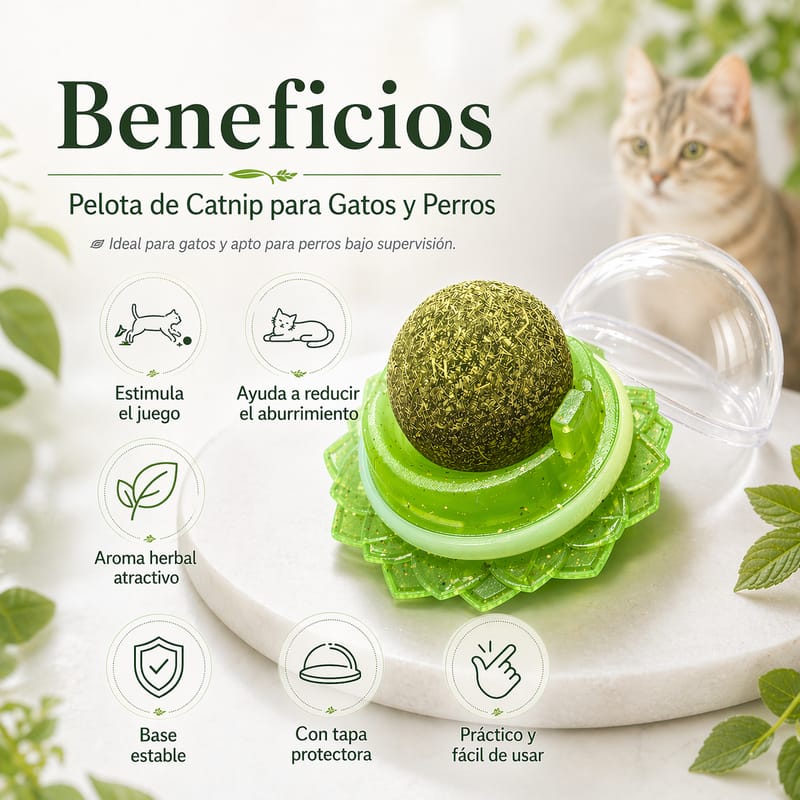 MichiFeliz | Pelota de Catnip Orgánico